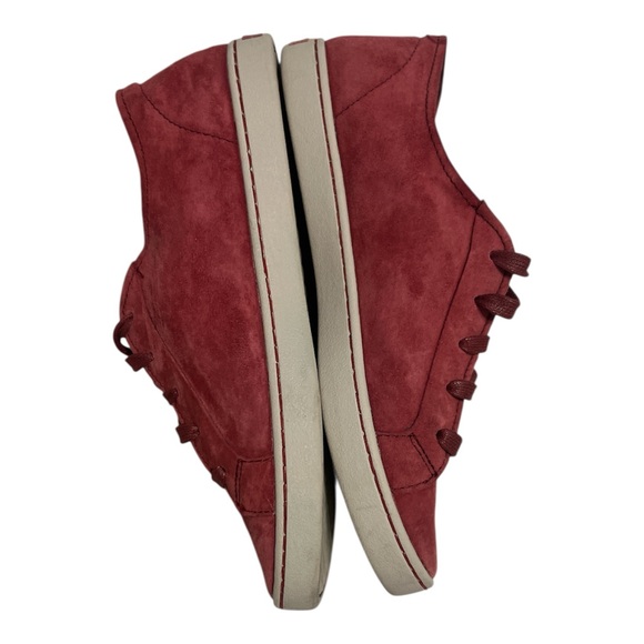 Hush Puppies Moyen Mauve Burgundy Suede Sneakers Women’s 9 Casual Classic Shoes - Picture 2 of 8